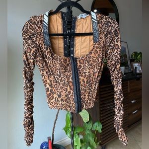 Corset long sleeve top